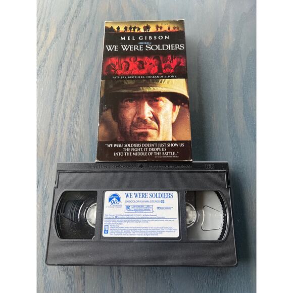We Were Soldiers Mel Gibson Action War Movie Vintage 2002 VHS Tape Pre-Loved - Picture 3 of 4